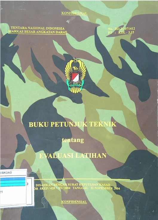 BUKU PETUNJUK TEKNIK EVALUASI LATIHAN